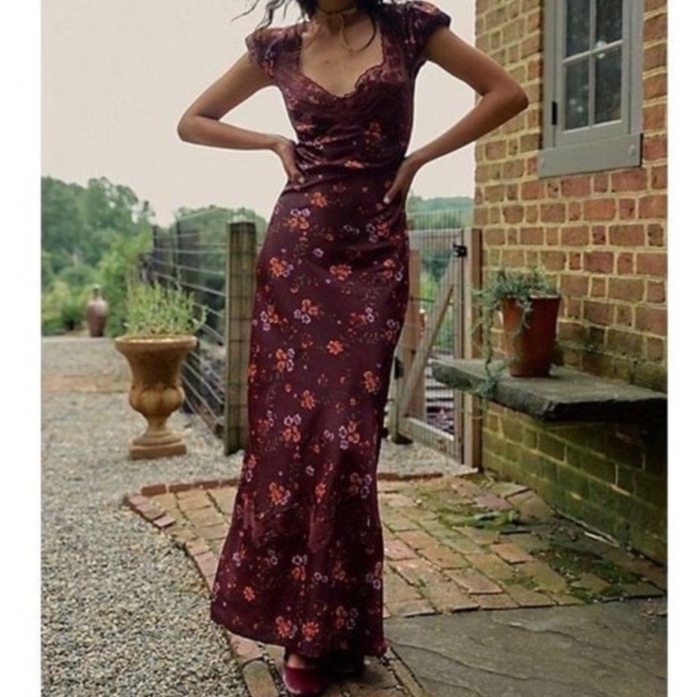 ✨NEW✨ Free People Butterfly Babe Floral Lace Maxi Dress
